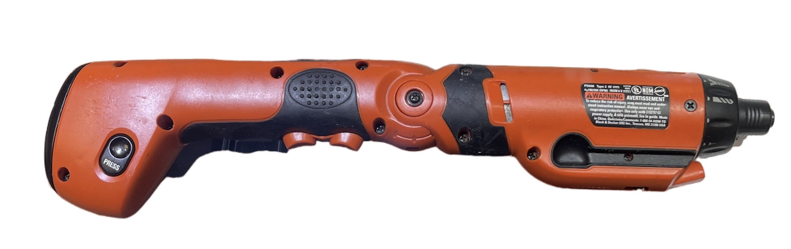 Black and Decker PD600 - Screwdriver Type 1 
