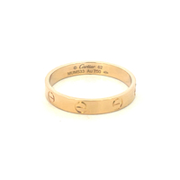 18kt Yellow Gold Cartier Love Ring 