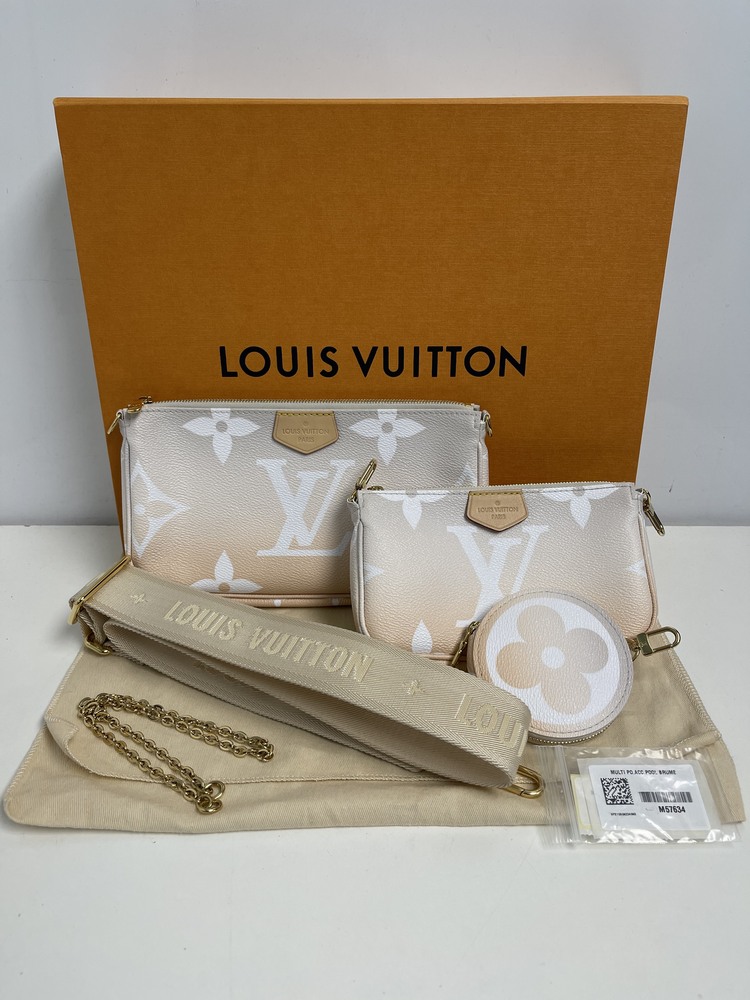 Louis Vuitton Strap & Monogram Coin Purse Bandouliere Jacquard