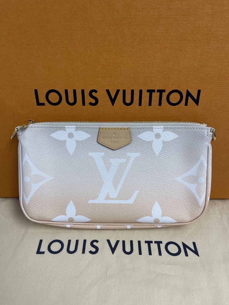 LOUIS VUITTON STRAP BANDOULIERE MIST GRAY BRUME COATED CANVAS BY