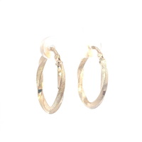 10kt Yellow Gold Twisted Hoop Earring