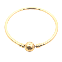 Pandora 14kt Yellow Gold Bangle Bracelet 