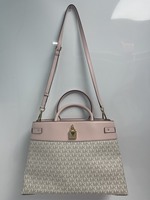 Michael Kors Gramercy Large Logo and Leather Satchel