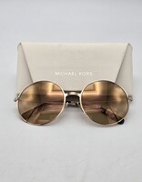 Michael Kors Aviator Sunglasses with Rose Gold-Tinted Lenses