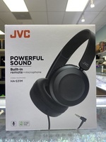 JVC Powerful Sound Wire Headphones Built-in Remote & Mic Ha-S31M -Black