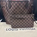 Louis Vuitton Neverfull mm Damier Ebene Tote w/Pouch  (Authenticated)