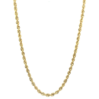  14kt Yellow Gold 18" 2.5mm Rope Chain