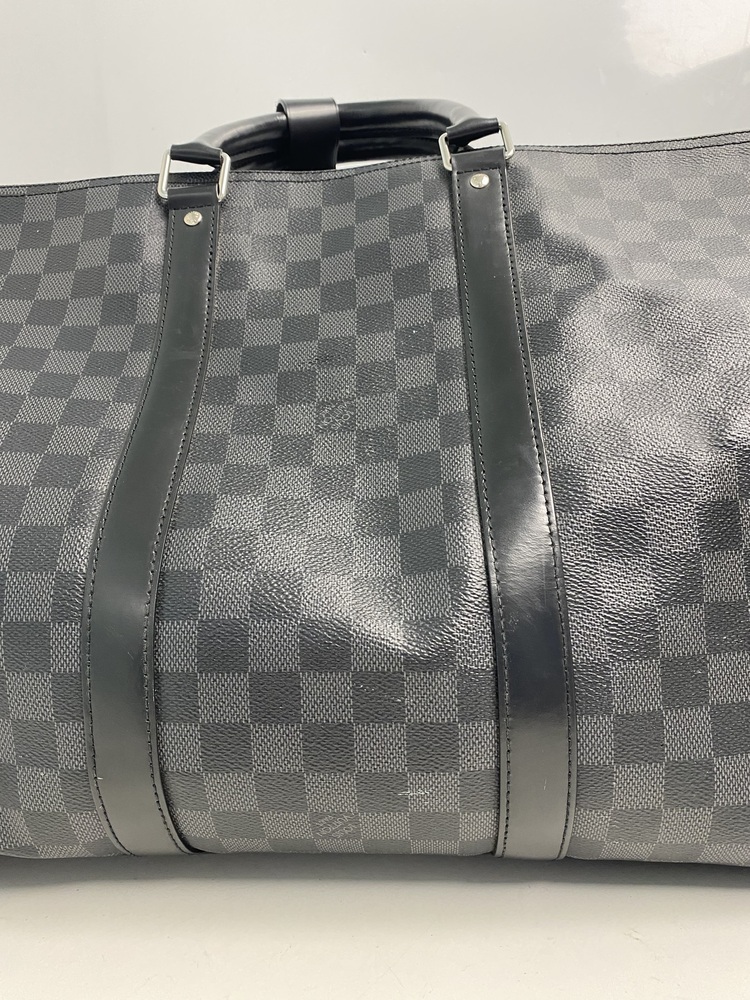 Louis Vuitton Keepall Bandouliere Damier Graphite 55 Black/Graphite  Louis  vuitton duffle bag, Louis vuitton travel bags, Fashion travel bag