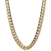 10kt Yellow Gold 28" 9.25mm Miami Cuban Link Chain 