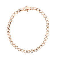 14kt Rose Gold 1.60ct tw Diamond Bracelet