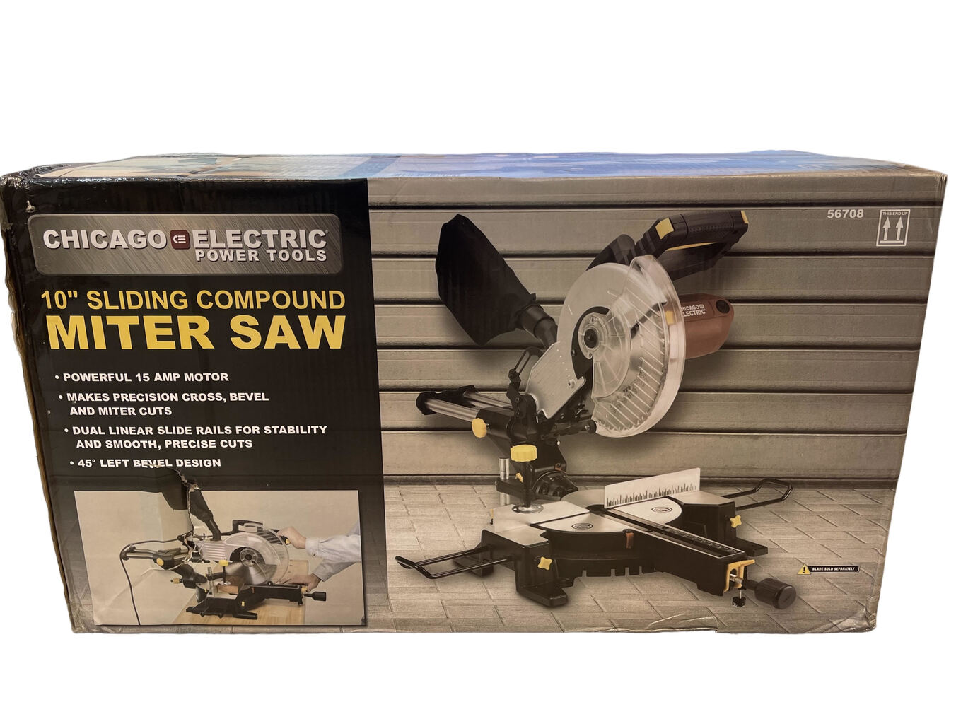 Chicago electric power tools 10 compound online miter saw