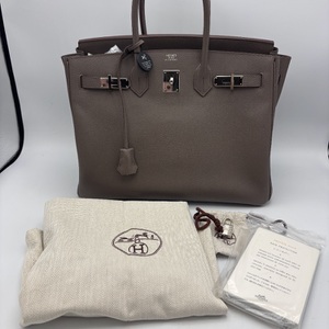 Hermes Gris Etain Togo Birkin 35