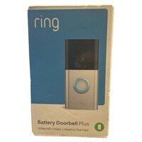 Ring Battery Doorbell Plus 1536p WiFi Video Doorbell - (Satin Nickel) New seal 