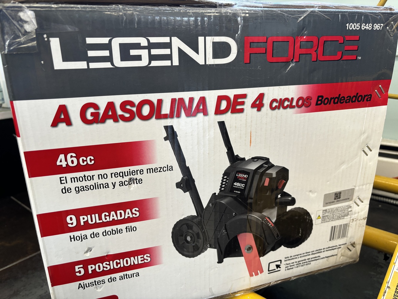 Legend Force 46cc Gas Powered 4Cycle Walk Behind Edger Wheeled (NEW