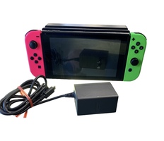 Nintendo Switch With Pink and Green Joy-cons 