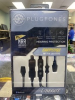 Plugfones Liberate 2.0, Wireless Bluetooth Earplugs, Headphones, Black/Gray