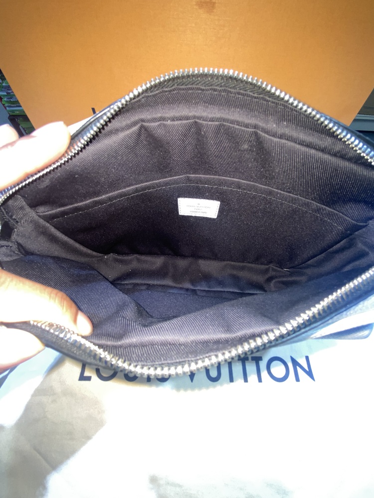 Louis Vuitton Taigarama Outdoor Messenger Bag White Leather (SEE