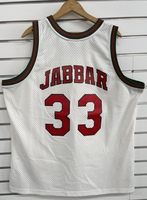 Kareem Abdul-Jabbar Milwaukee Bucks White Hardwood Classic Swing Size 2XL Jersey