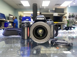 Nikon N80 Film Camera & AF Nikkor 28-100mm Lens, Manuals, Camera Bag 
