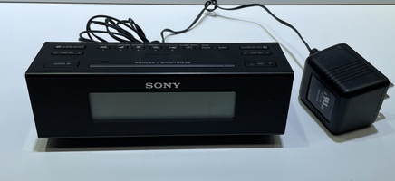 Sony ICF-C707 Clock Radio with AM/FM Dual Alarm & Large Easy to Read Backlit LCD