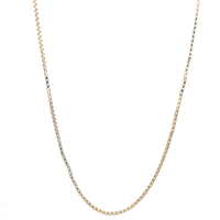 18kt Yellow Gold 24" Box Link Chain