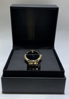 Movado Collection Black Gold-Tone Mens Watch 