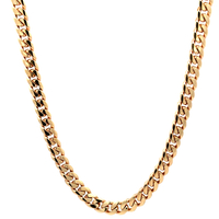 14kt Yellow Gold 20" 5.5mm Solid Cuban Link Chain 