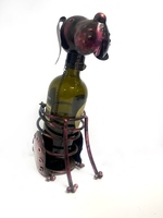 12inch metal dog wine holder 
