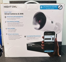 Night Owl Bluetooth 4 Channel 4K Wired DVR 4 Wired Light Security Cameras 