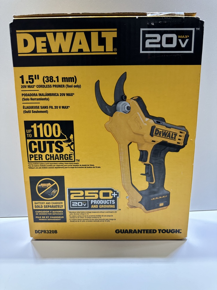 DEWALT DCPR320 20V MAX 1 1 2 in Cordless Pruner Tool Only