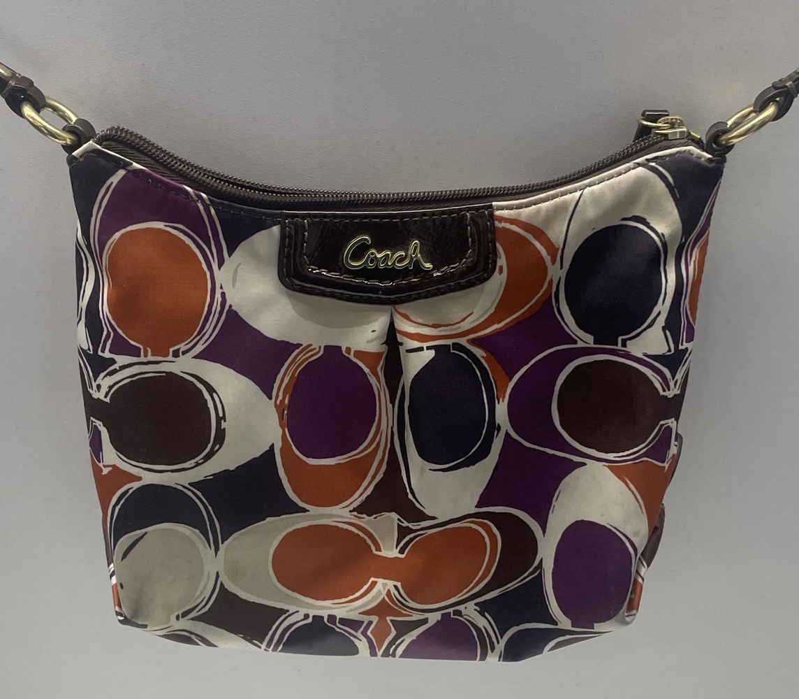 COACH Ergo Optic Scarf Print Boho Handbag M0668 10783 90s y2k | eBay