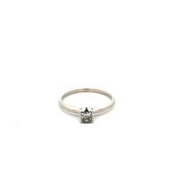 14kt White Gold .18ct Solitaire Diamond Ring