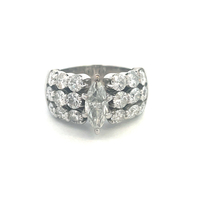 14kt White Gold 3.00ct tw Diamond Engagement (1.00ct Marquise I2,H)