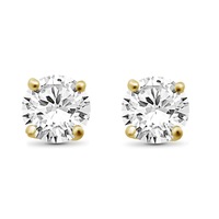  14kt White Gold .50ct tw Diamond Stud Earrings
