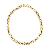 14kt Yellow Gold 7.5" Fancy Link Bracelet
