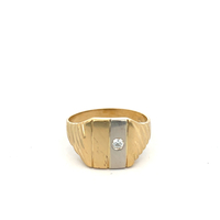 18kt Yellow Gold CZ Ring