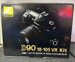 Nikon D90 DSLR Camera w/ VR 18-105 mm, Extra Lens AF-S Nikkor 55-200mm 