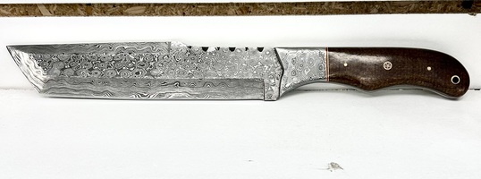 Custom Handmade Forged Damascus Steel Hunting Tracker knife 