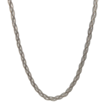 14kt White Gold Braided Necklace