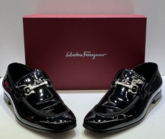 Ferragamo Gin Slip-On Leather Loafers Size 10.5