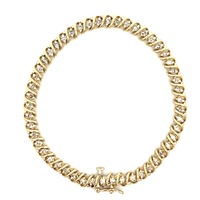  14kt Yellow Gold 1.50ct tw Diamond Bracelet