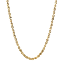  14kt Yellow Gold 22" 3mm Rope Chain