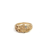  10kt Yellow Gold Diamond Nugget Ring