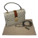 Gucci Beige GG Canvas Ophidia Top Handle Bag