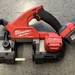 Milwaukee 2829-20 M18 18V Fuel brushless 3.5 Cut Band Saw - Red w/Battery 