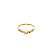  Yellow Gold .15ct tw Diamond Accent Ring 