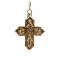 10kt Yellow Gold Religious Cross Pendant