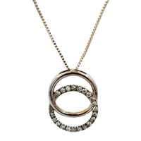 14kt White Gold .50ct tw Diamond Pendant With Chain