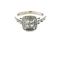 14kt White Gold .75ct tw Diamond Ring