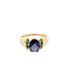 10kt Yellow Gold Purple & Green Stone Ring